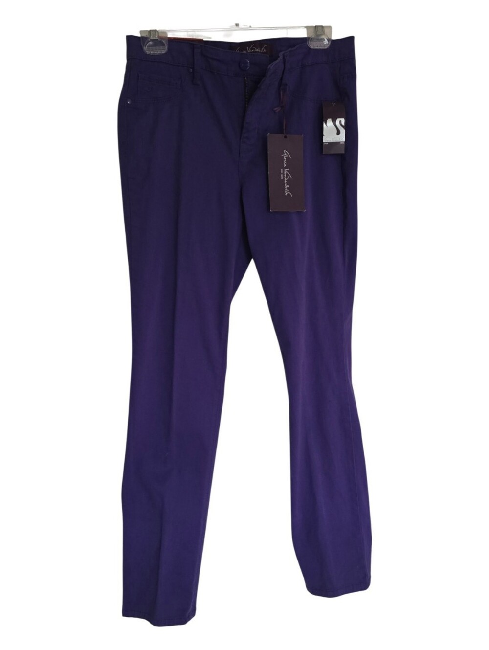 New W/tags Gloria Vanderbilt Sadie Purple Slim Jeans Size 8